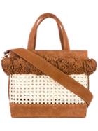 Mehry Mu - Fey Woven Basket Bag - Women - Bamboo/suede - One Size, Brown, Bamboo/suede