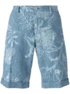 Etro - Floral Print Chinos Shorts - Men - Linen/flax - 50, Blue, Linen/flax