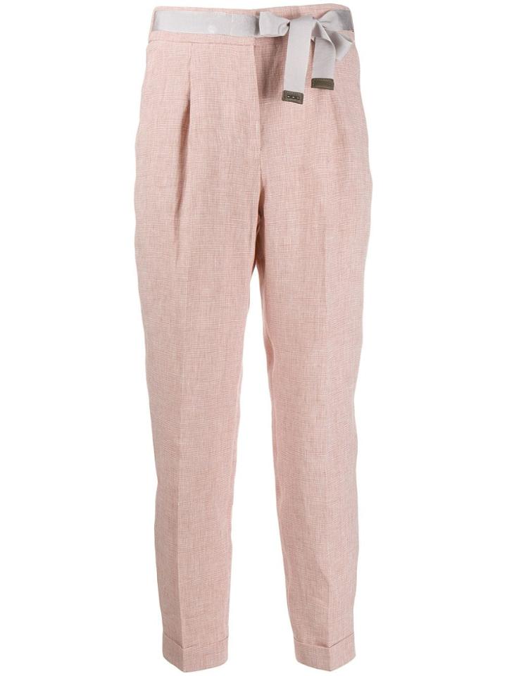 Peserico Tailored Slim Trousers - Orange