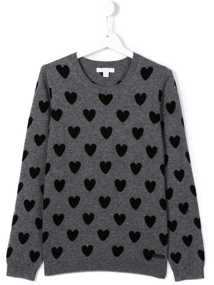 Burberry Kids Heart Intarsia Jumper