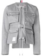 Thom Browne Hunting Cardigan Jacket - Grey