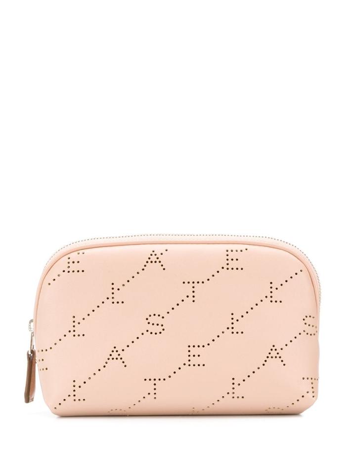 Stella Mccartney Perforated Logo Make-up Bag - Pink