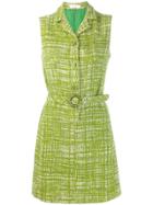 Prada Vintage Tweed Shift Dress - Green
