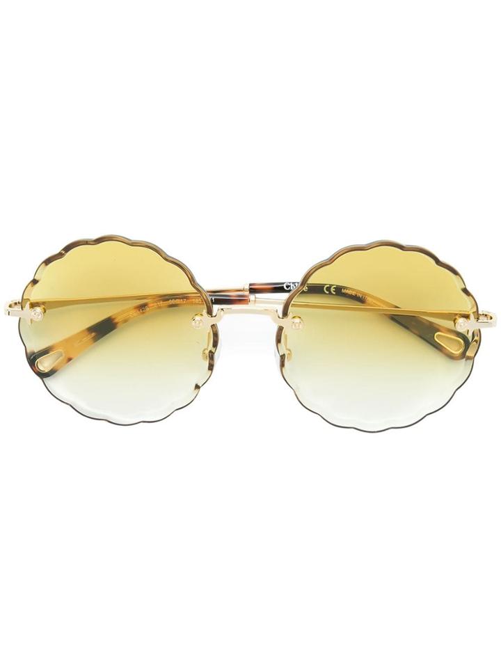 Chloé Eyewear Round-frame Sunglasses - Yellow