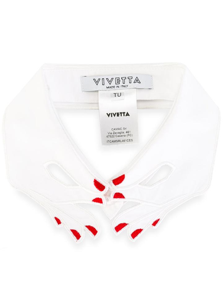 Vivetta Hand-shaped Collar, Women's, White, Cotton