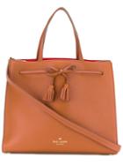 Tassel Detail Tote - Women - Leather/polyurethane - One Size, Brown, Leather/polyurethane, Kate Spade