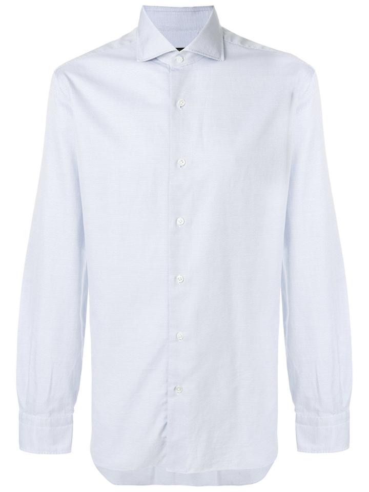Barba Classic Button Down Shirt - Blue