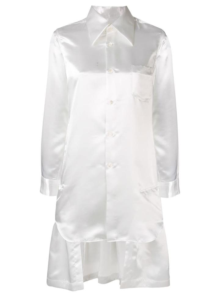 Comme Des Garçons Asymmetrical Tunic Shirt - White