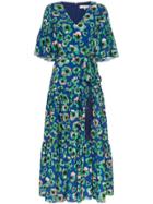 Borgo De Nor Teodora Floral-print Maxi Dress - Blue