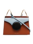 Danse Lente Brown And Blue Phoebe Mini Leather Crossbody Bag