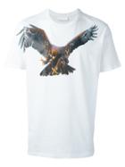 Neil Barrett Eagle Print T-shirt, Men's, Size: Medium, White, Cotton