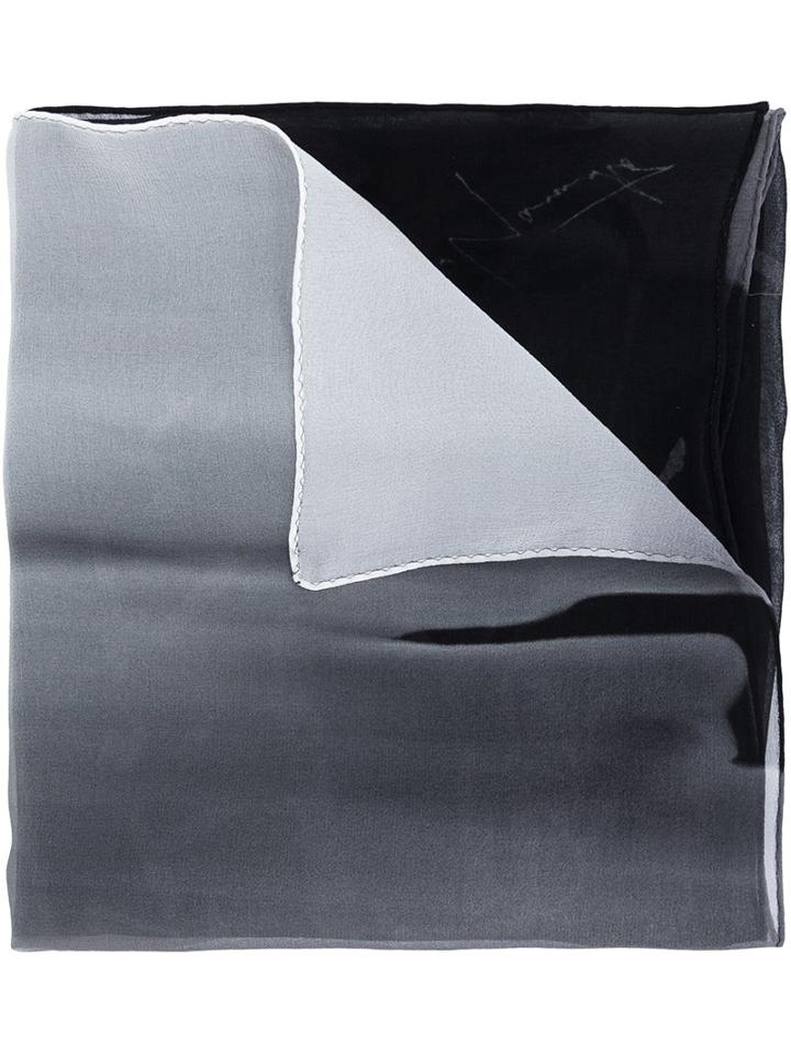 Yohji Yamamoto Printed Silk Scarf