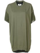 Mm6 Maison Margiela Short-sleeve Sweater Dress - Green