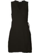 321 Mini Wrap Dress, Women's, Size: Medium, Black, Rayon