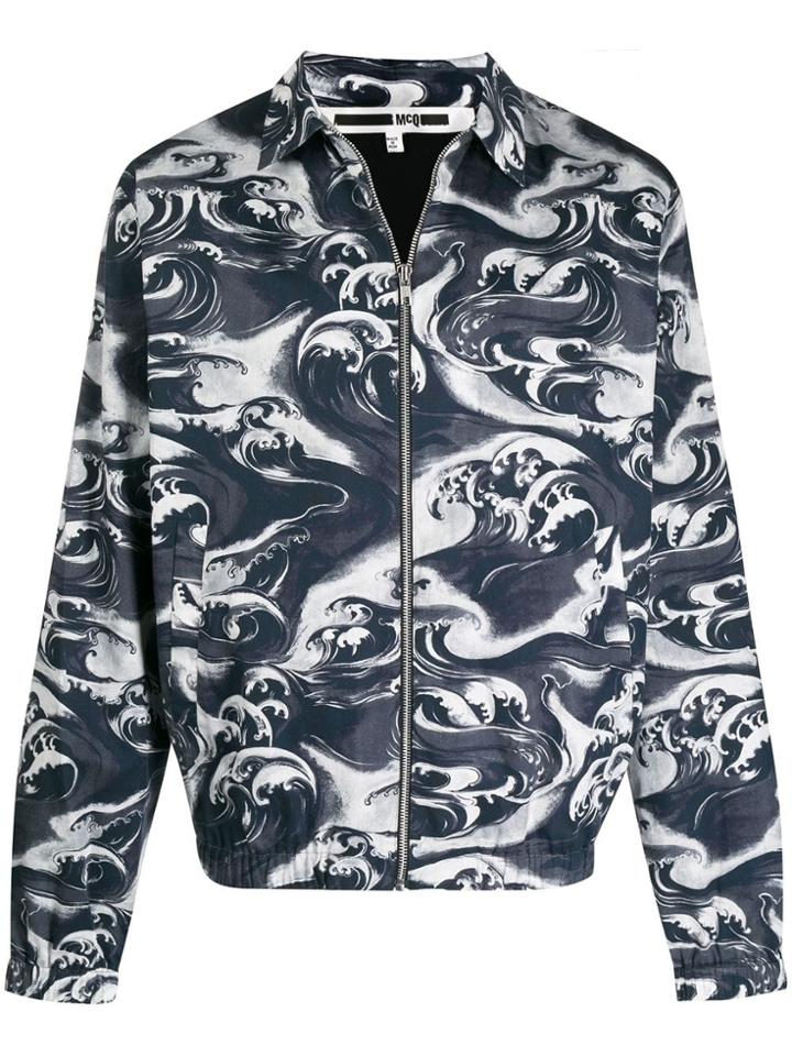 Mcq Alexander Mcqueen Lightweight Wave Jacket - Black