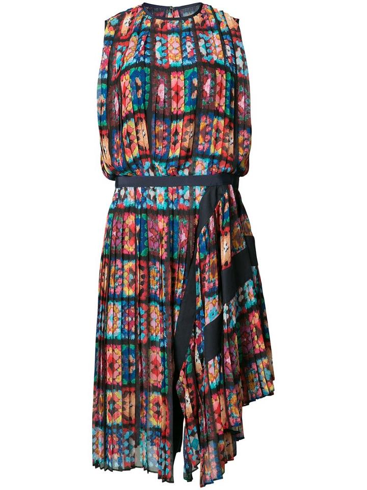 Sacai Printed Day Dress, Women's, Size: 1, Cupro