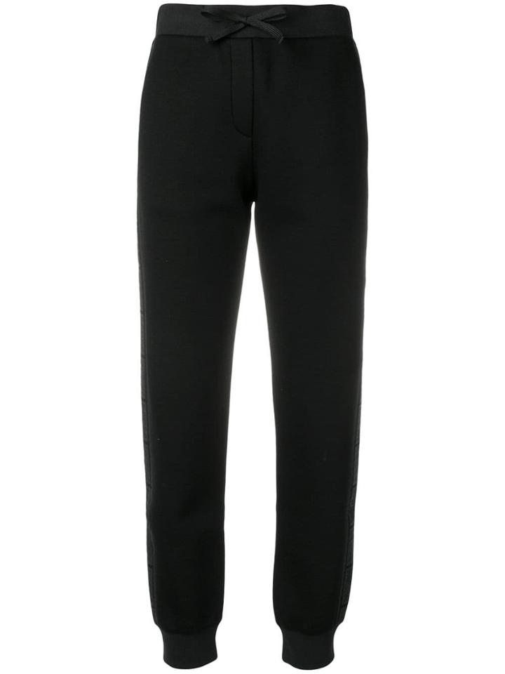 Mcm Drawstring Track Trousers - Black