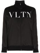 Valentino Logo Print Track Jacket - Black