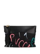 Emilio Pucci Pucci Pucci Print Zip Pouch - Black