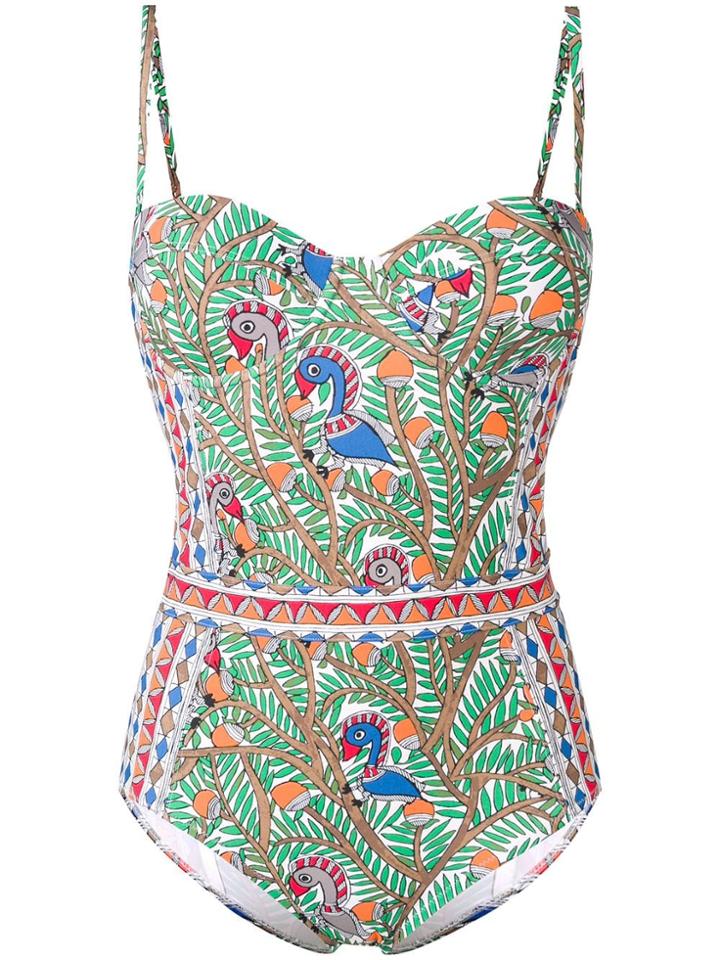 Tory Burch Printed Swimsuit - Green