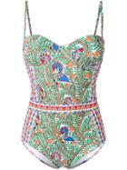 Tory Burch Printed Swimsuit - Green