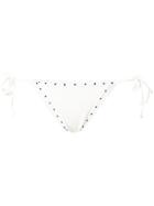 Marysia French Knot Tie Bikini Bottoms - White