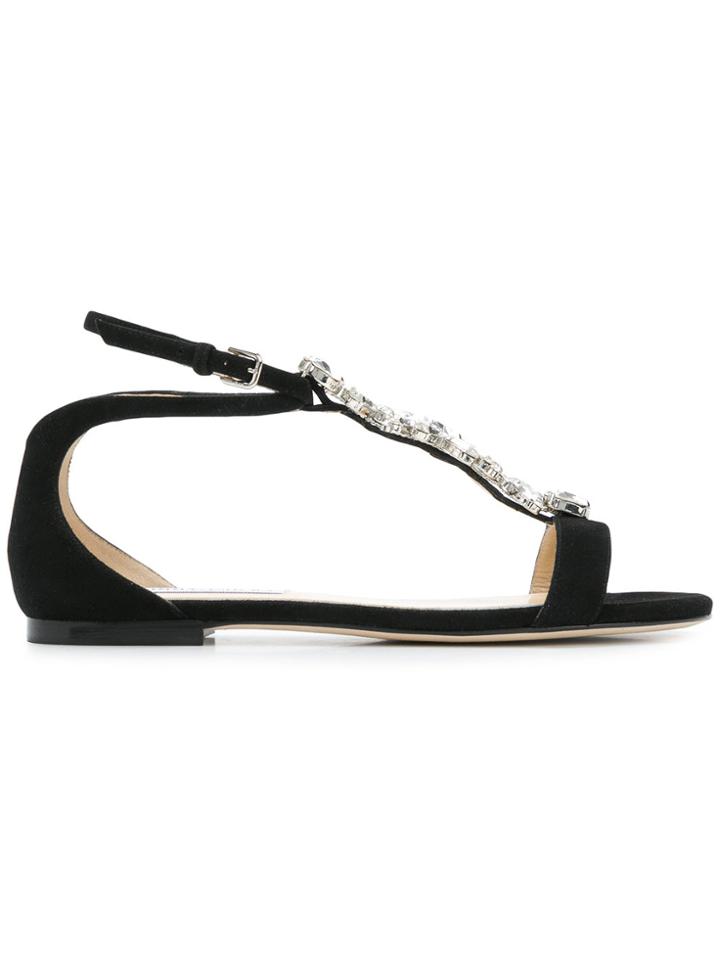 Jimmy Choo Averie Flat Sandals - Black