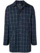 A.p.c. Grid Print Shirt Jacket - Blue