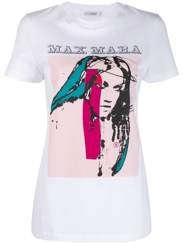Max Mara Graphic Print T-shirt - White