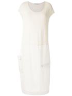 Mara Mac Zip Detail Midi Dress - White