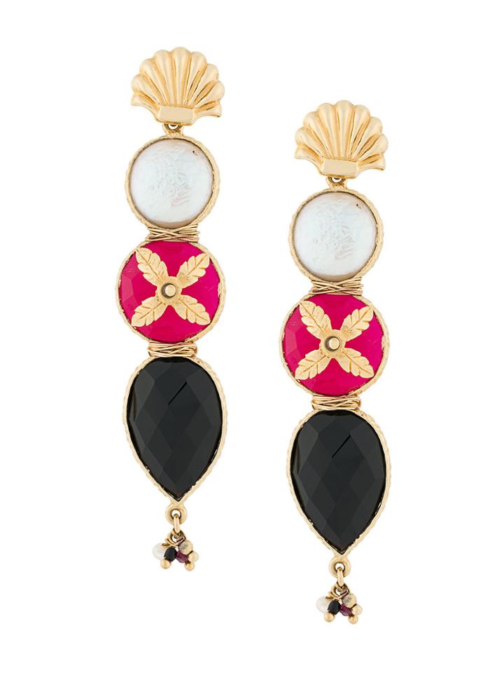 Gas Bijoux Avarenka Drop Earrings - Metallic