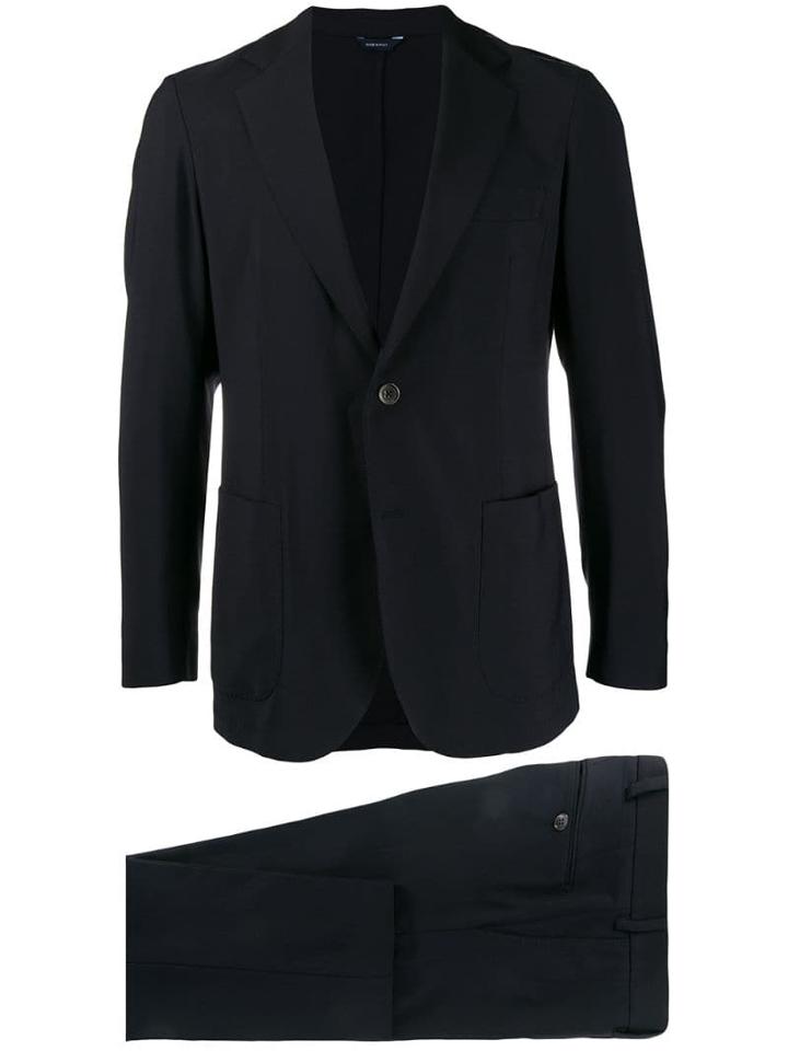 Tombolini Stitching Detail Suit - Blue