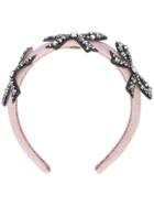 Gucci Gemstone Bows Headband - Pink & Purple