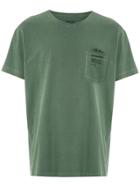 Osklen Old E-brigade Text Print T-shirt - Green