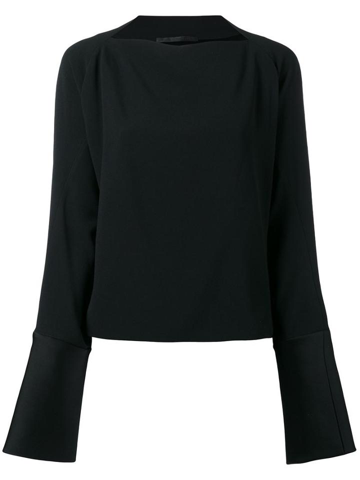 Haider Ackermann Boat Neck Blouse, Women's, Size: 42, Black, Acetate/viscose