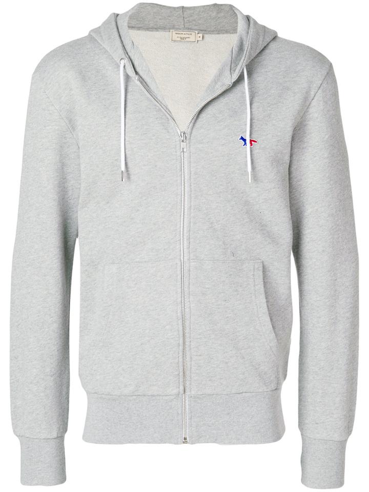 Maison Kitsuné Zipped Hoodie - Grey