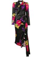 Dodo Bar Or Floral Print Wrap Dress - Black