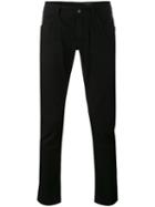 Dolce & Gabbana - Slim Fit Trousers - Men - Cotton/calf Leather - 46, Black, Cotton/calf Leather