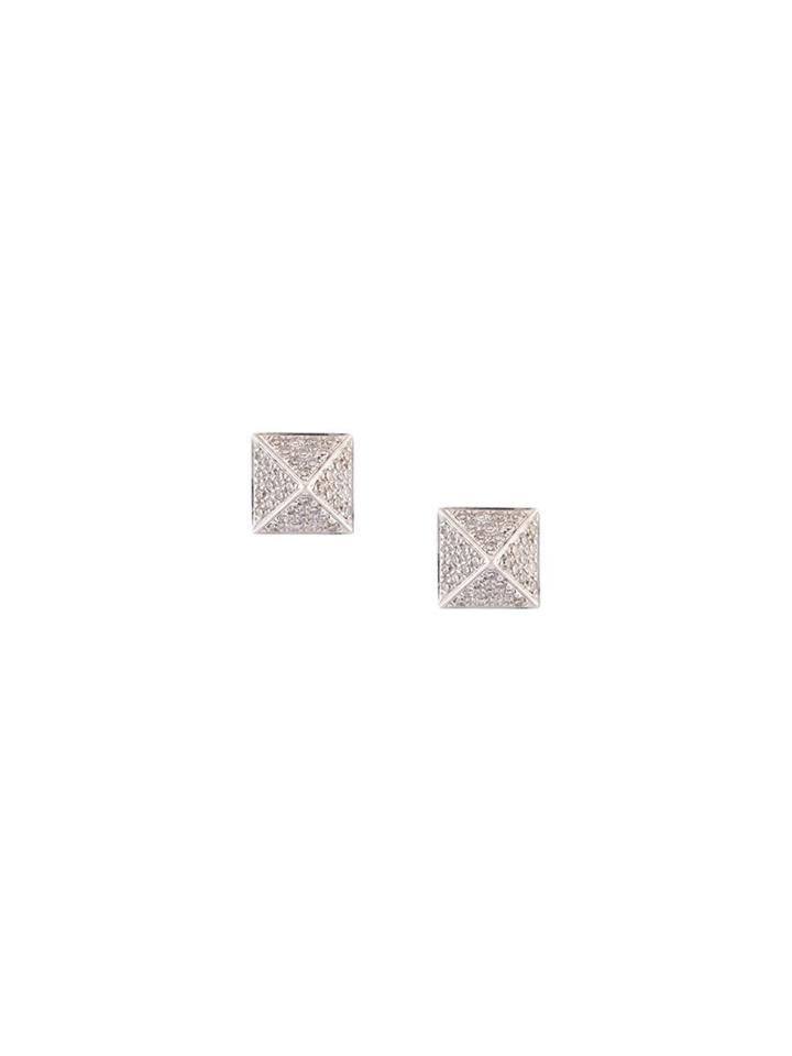 Ef Collection Mini Pyramid Stud Earring