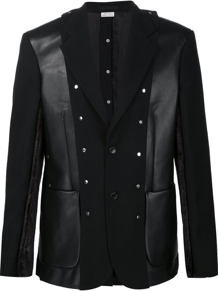 Comme Des Garçons Homme Plus Patchwork Blazer - Black