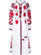 Vita Kin Embroidered Tasseled Dress, Women's, Size: Xs, White, Linen/flax