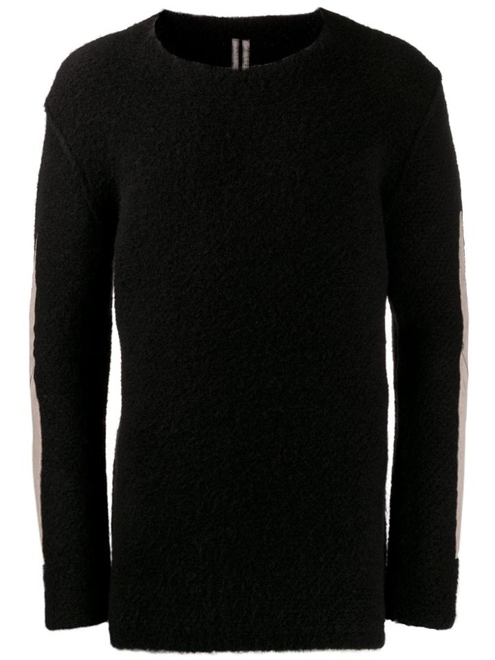 Rick Owens Panelled Sleeve Jumper - Black