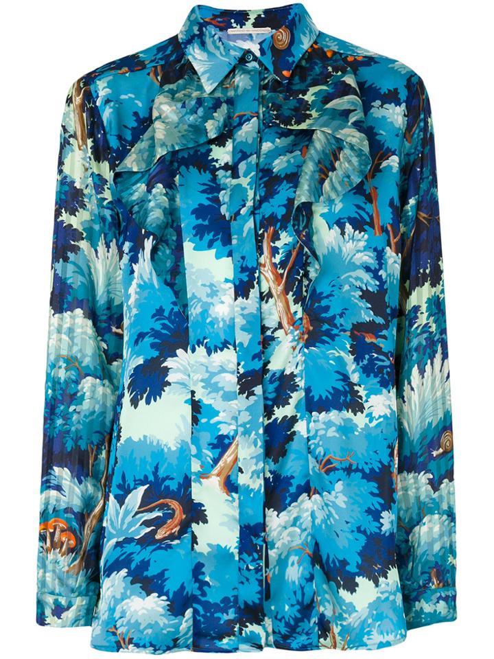 Marco De Vincenzo Printed Shirt - Blue