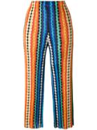 Pleats Please By Issey Miyake - Light Breeze Cropped Trousers - Women - Polyester - 5, Blue, Polyester