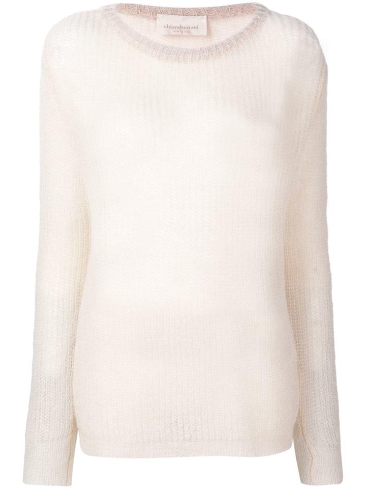 Chiara Bertani Loose Knit Jumper - White