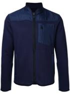 Kent & Curwen - Contrast Panel Zip Cardigan - Men - Nylon/polyester - L, Blue, Nylon/polyester