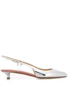 Francesco Russo Pointed Pumps - Silver