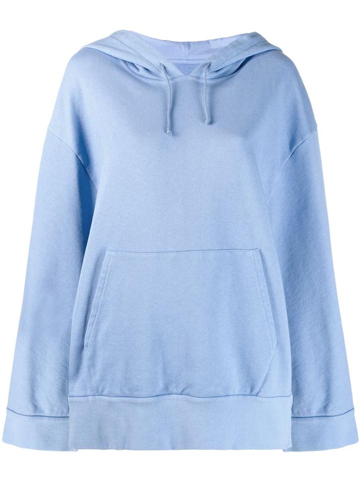Maison Margiela Oversized Cape Hoodie - Blue