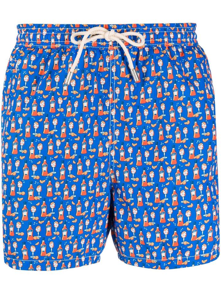 Mc2 Saint Barth Happy Hour Swim Shorts - Blue