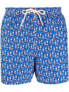 Mc2 Saint Barth Happy Hour Swim Shorts - Blue